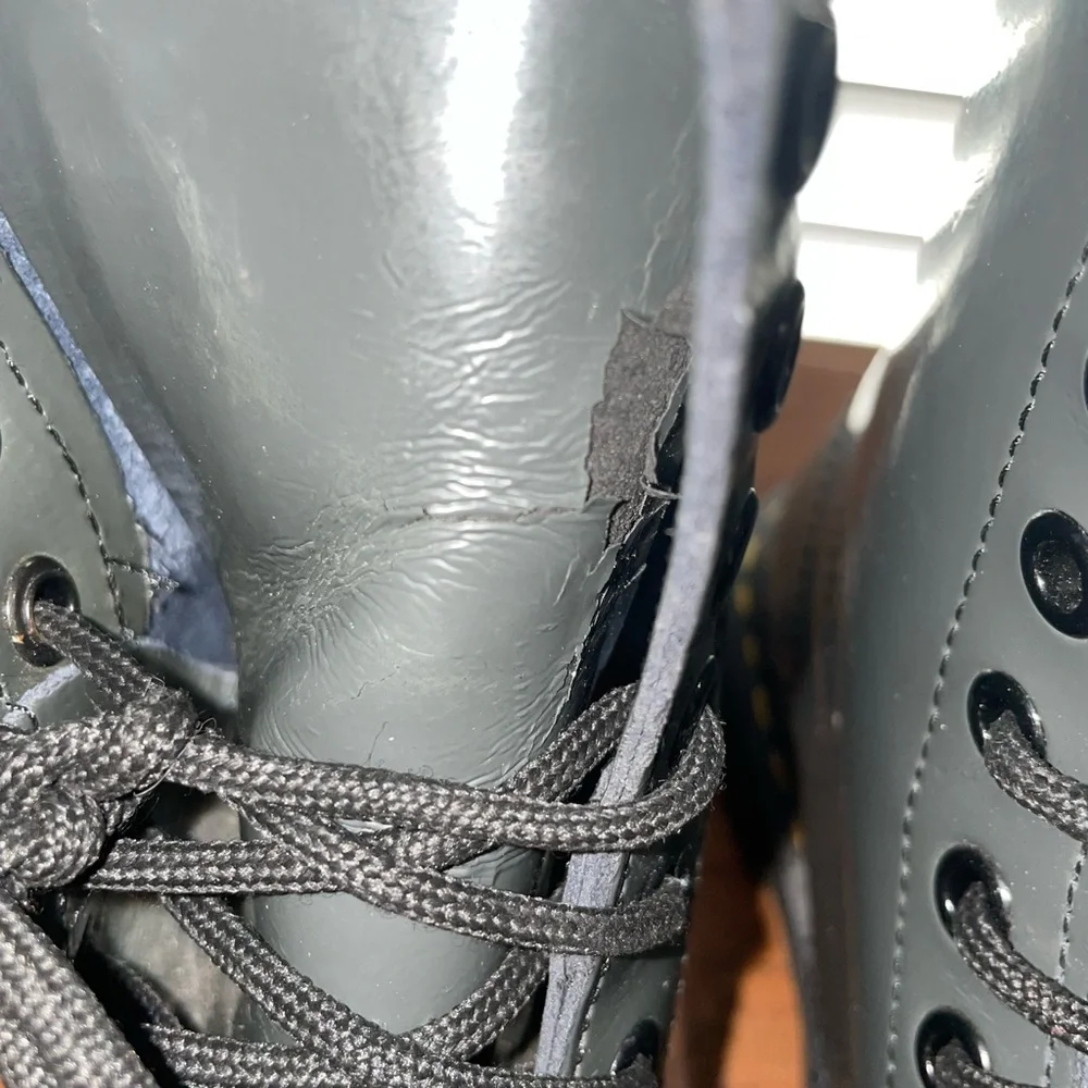 COPY - Dr. Martens Patent Leather Grey Boots-Used - Picture 6 of 6